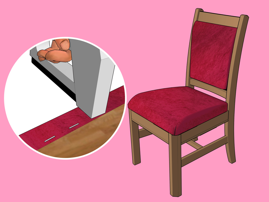 инструкция по замене ткани стула
